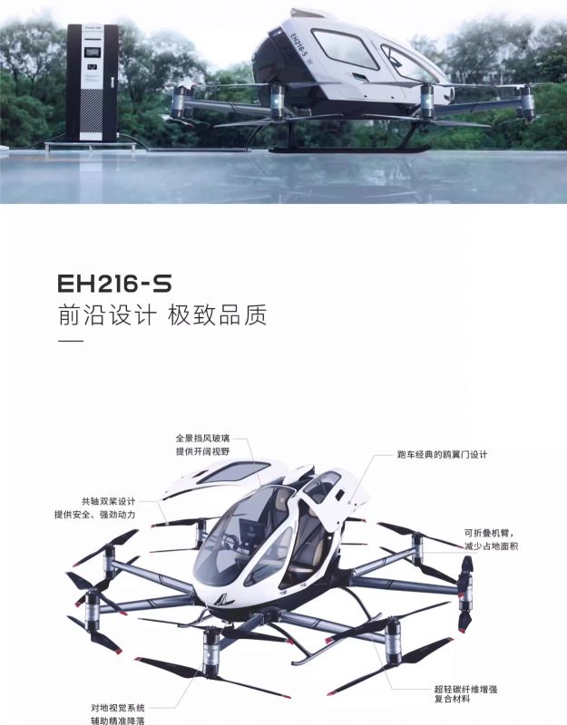億航智能EH216-S 無人駕駛載人航空器價(jià)格參數(shù)(圖5)