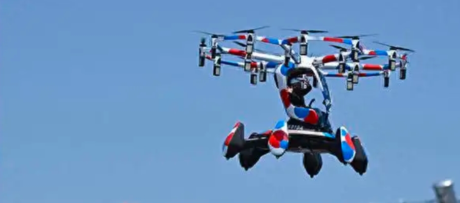 4月14日，日本飛行汽車(chē)在大阪世博會(huì)首飛