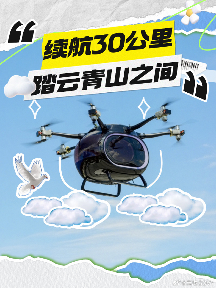 高域GOVY AirCar“陸空分離”飛行汽車，低空游覽盛景，續(xù)航30公里，即飛即降隨心停！(圖3)