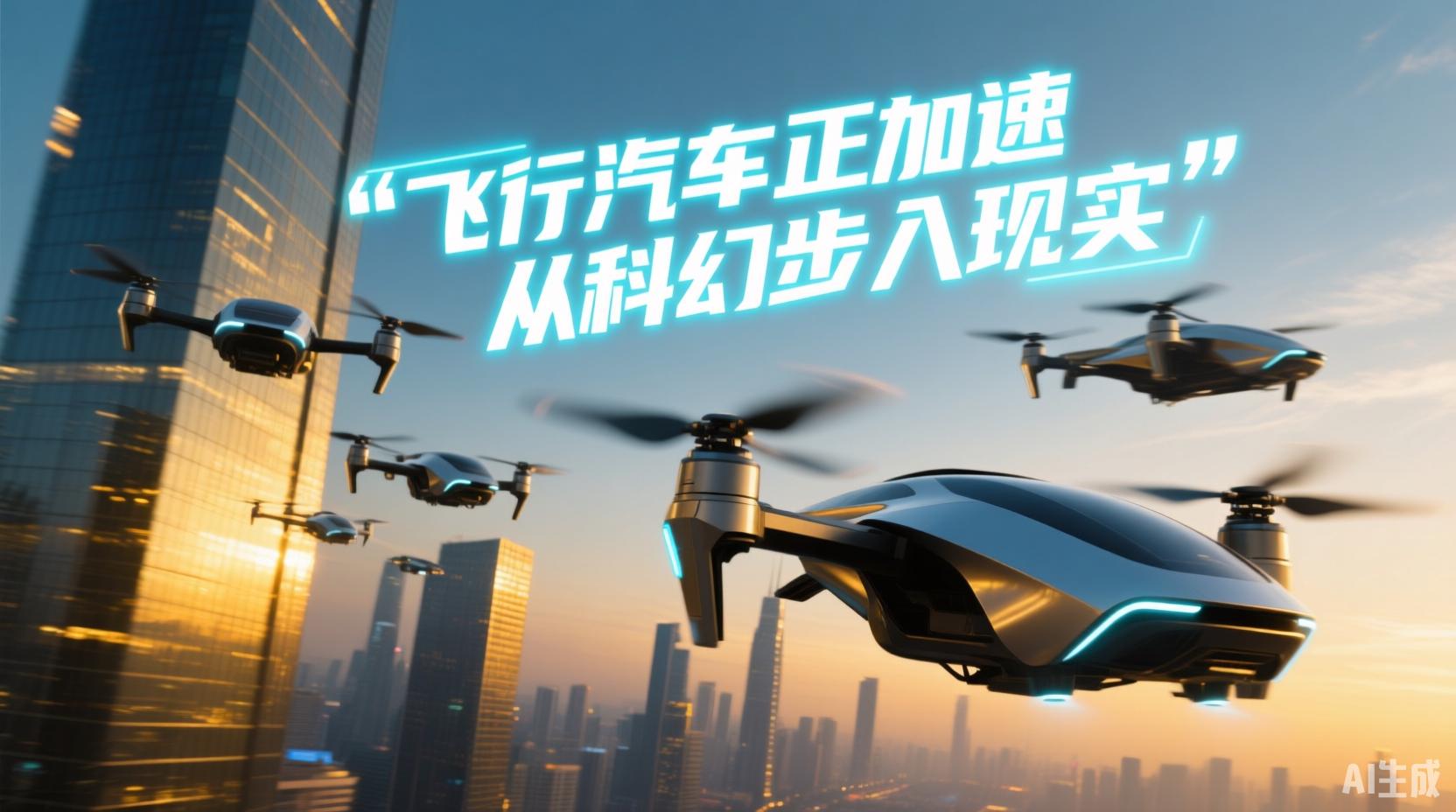 飛行汽車(chē)正加速?gòu)目苹貌饺氍F(xiàn)實(shí)